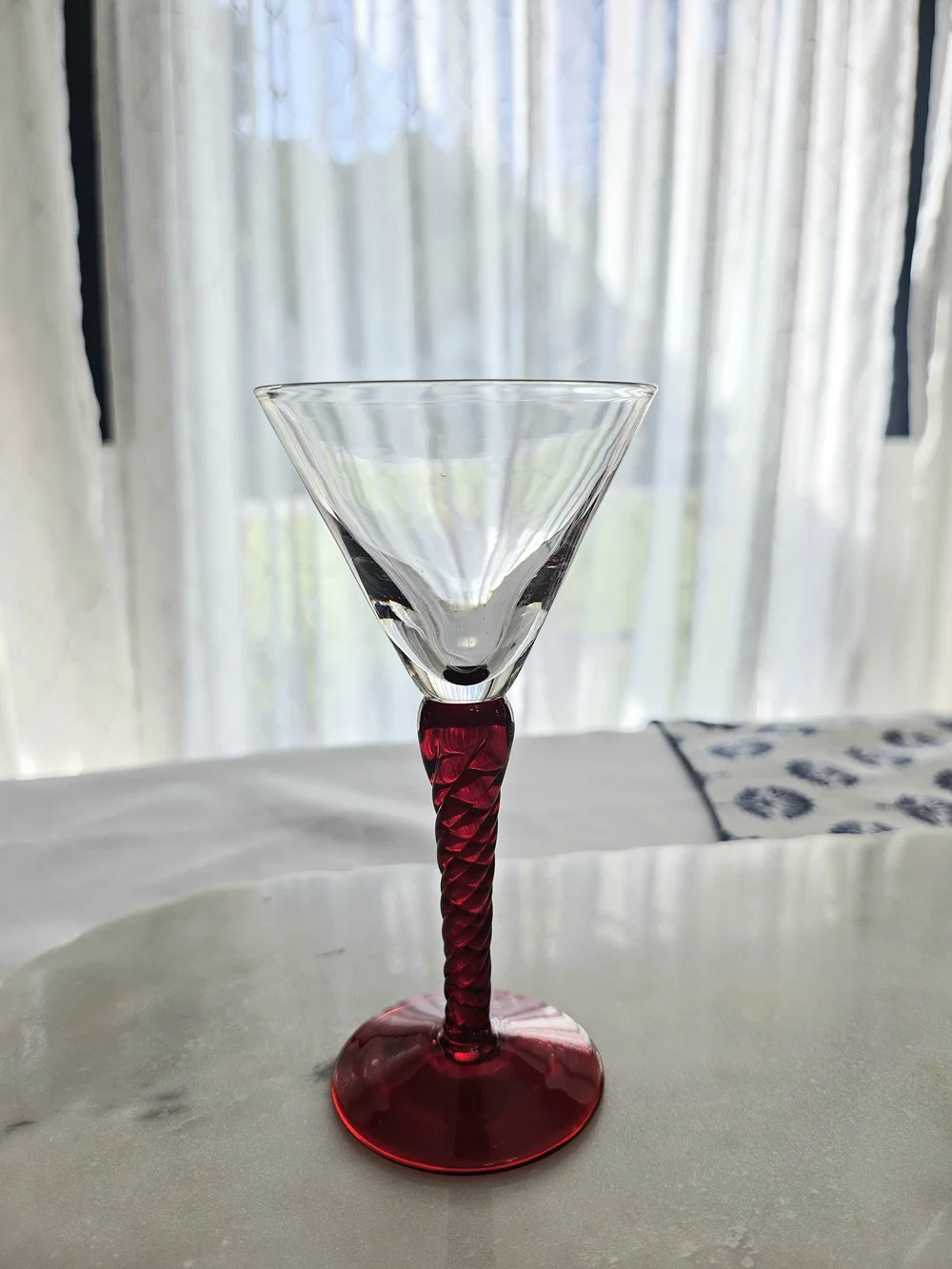 VTG The Bombay Company Colorful Twisted Spiral Stem Cordial Glasses Set of 5